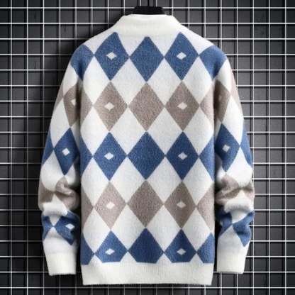 Argyle Cashmere Sweater