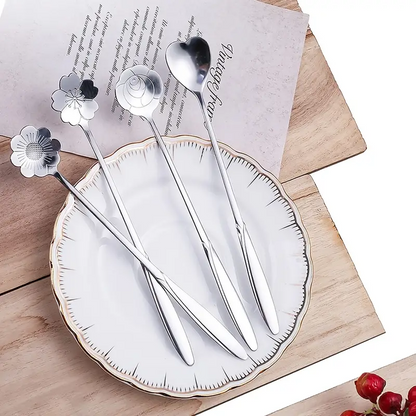 Floral Teaspoon Set (4pc)