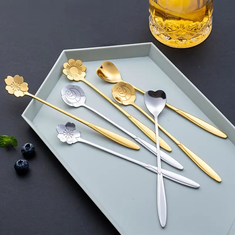 Floral Teaspoon Set (4pc)