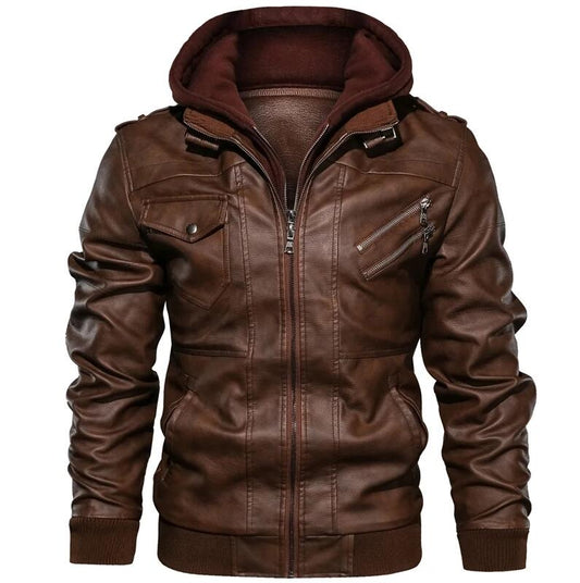 LuxeLine Leather Jacket