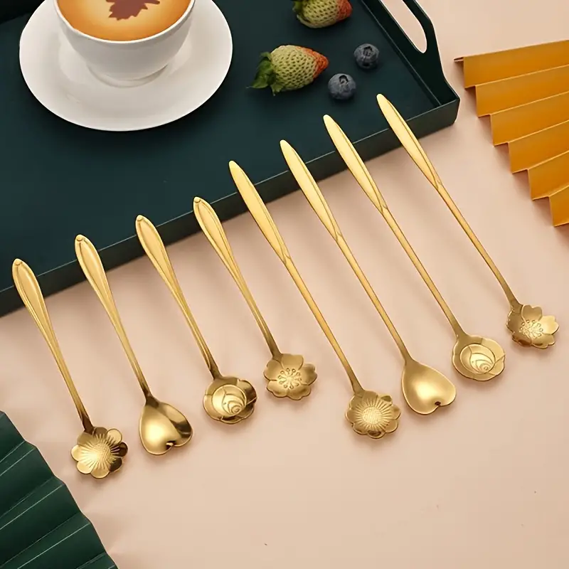 Floral Teaspoon Set (4pc)