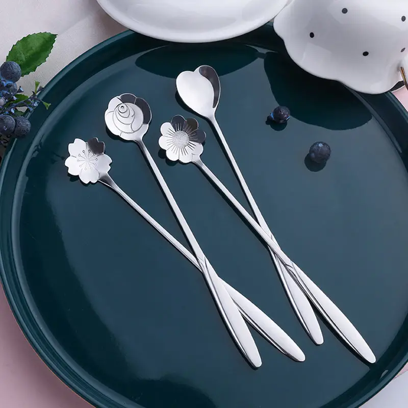 Floral Teaspoon Set (4pc)