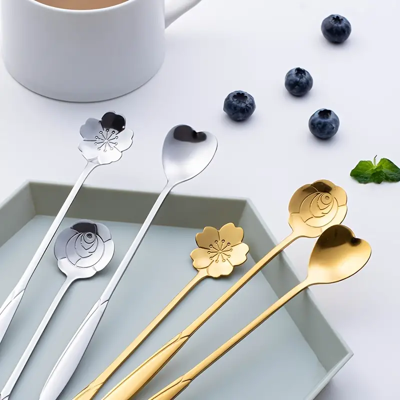 Floral Teaspoon Set (4pc)