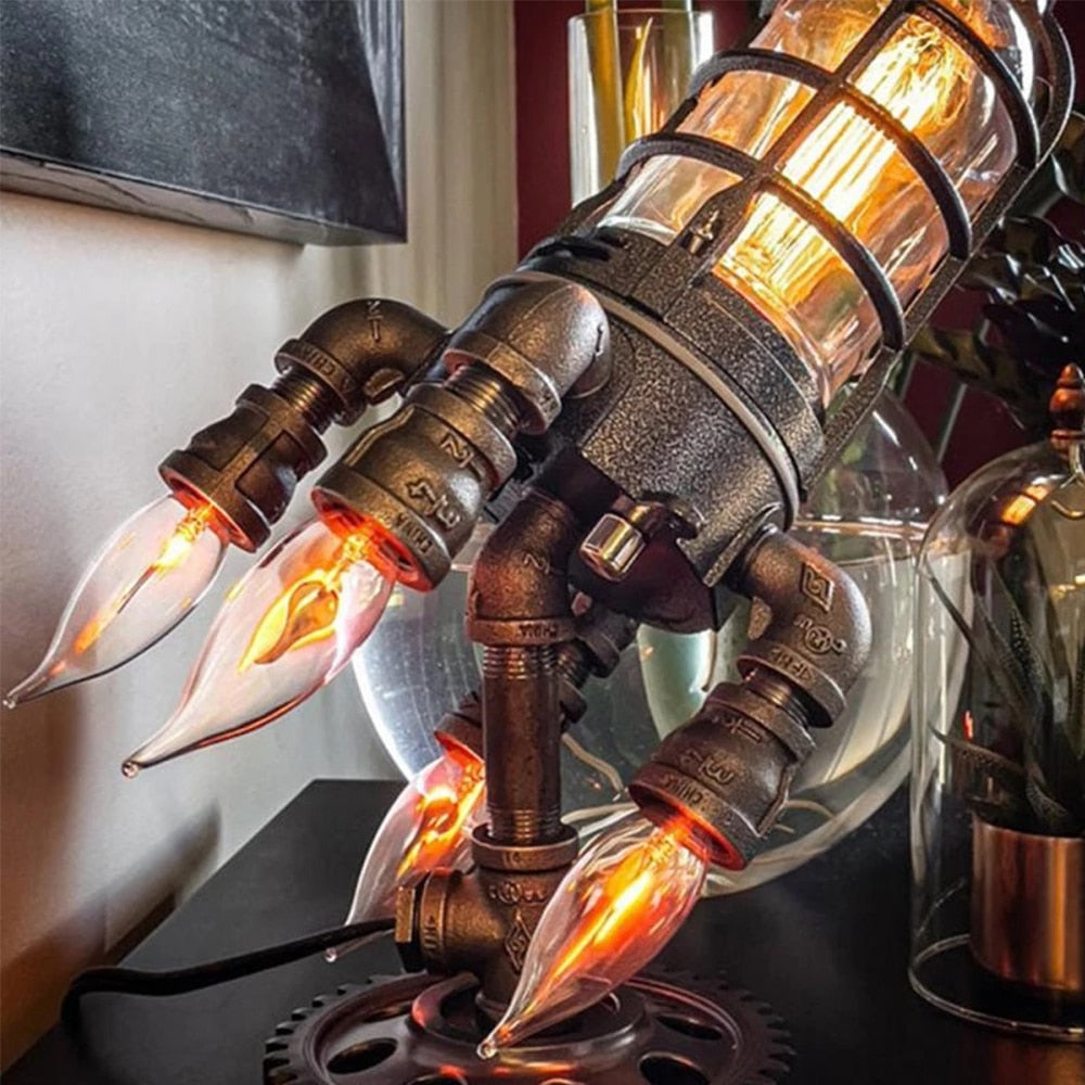 Steampunk Rocket Lamp®