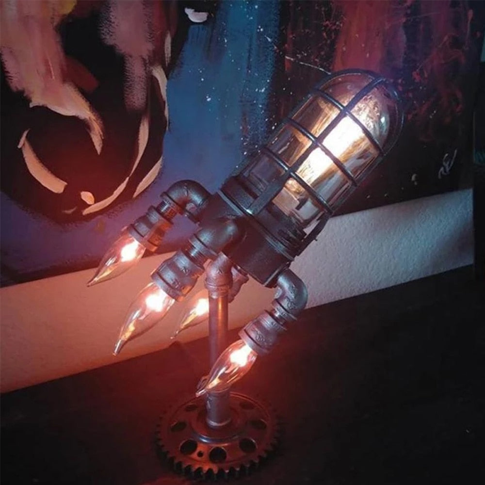 Steampunk Rocket Lamp®